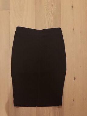 Classic Black Denim Pencil Skirt - Women's Sleek Workwear